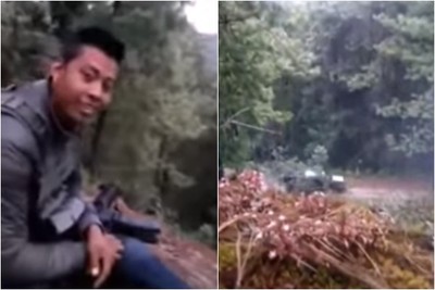 埋伏森林「55秒槍殺4警」　毒梟殺手笑了…影片曝光！　