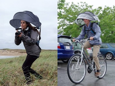 冬天靠「免手持雨傘」解救冰冷雙手！　惡劣氣候裡，全身都好暖