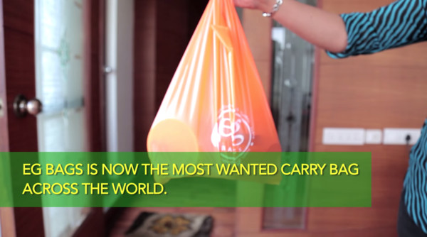 ▲印度Envi Green公司推出以天然份製成的提袋，用來代替塑膠袋。（圖／翻攝自Youtube／EnviGreen）