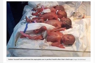 好強！25歲媽自然產「生下七胞胎」　母子健康...7寶排排睡萌翻