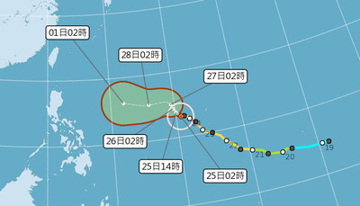 蝴蝶轉中颱最新路徑曝光　連假首天「北部變天轉溼涼」最後一天又有雨