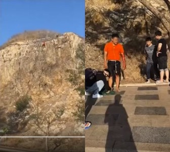 霸氣哥重摔30米山崖後「起身抽菸」　網：他應該是爬上去拿菸