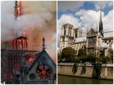 850年巴黎聖母院燒毀　馬克宏：我希望5年內能完成