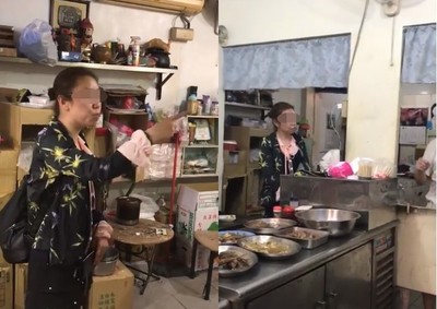 眼鏡女饒河夜市買冰硬闖櫃檯　老闆報警她吐痰嗆：我們國家都這樣