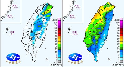 周三凌晨變天「一張圖看全台降雨時間」　彭啟明：下周可能還有一波更大的