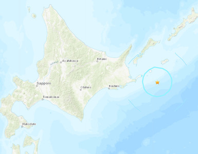 北海道根室半島凌晨規模5.3地震　震央在東南近海