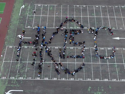 2030年升溫2℃八縣市恐淹沒　弘光排字響應全球氣候行動