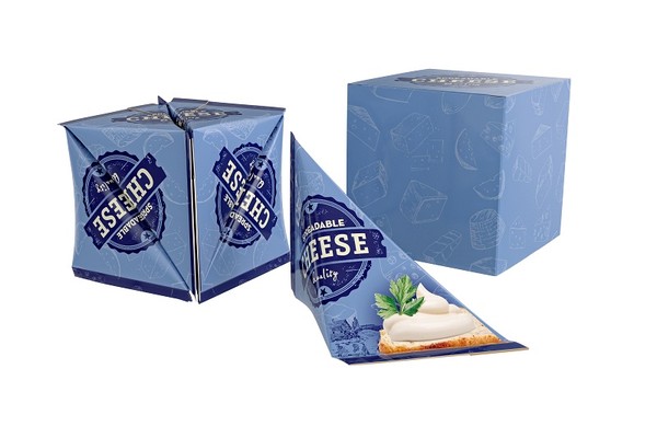▲利樂重新設計飲料包裝的形體，推出了這種三角形的包裝，6個包裝可以形成一個立方體。（圖／翻攝自利樂官網）