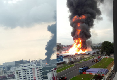 近30年最嚴重大火！新加坡石油氣廠爆炸狂竄黑煙　陸籍員工1死2傷