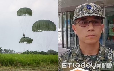 屏東2傘兵「傘具重疊」墜落60公尺!腰椎2、4節受傷 緊急開刀救治中