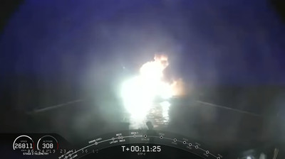 福衛七號升空後…主推進器「爆炸墜海」回收失敗　SpaceX最困難任務