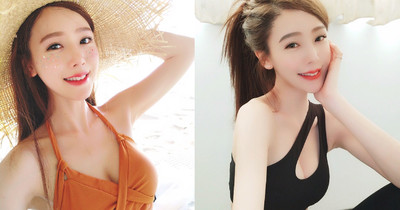 這！就是美女／側面深V露半球！小魚扮性感黑貓...想直接領養啦！