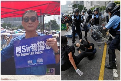 梁家輝淋雨「力挺港警暴力鎮壓」！　粉絲黑爆開砲：看錯你了