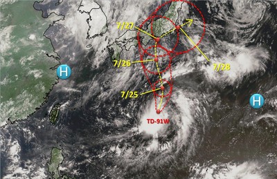 「百合」颱風發展中直撲日本！　颱風活躍期出爐：8/1後生成指標高檔