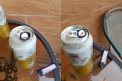 喝鋁罐啤酒！拉環一開「6腳異型」俯衝鑽入　他瞬間看傻飆罵