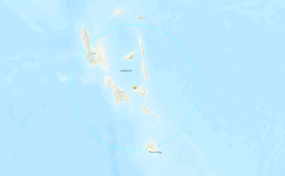 南太平洋深夜強震！萬那杜規模6.6　未發海嘯警報