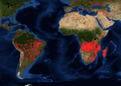 破萬火場狂燒「比亞馬遜雨林多5倍」　中非剛果盆地邊緣燃燒中