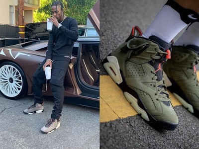 神級鞋款Travis ScottＸAJ6國慶連假開搶　夜光、小口袋顛覆想像