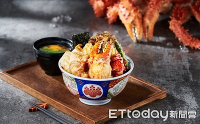 金子半之助推「帝王蟹天丼」　11/17新光三越A8店搶先賣