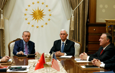 快訊／美國副總統彭斯：土耳其同意在敘利亞地區停火
