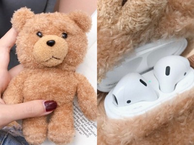 泰迪熊體內能裝AirPods　呆萌守護你的藍牙耳機