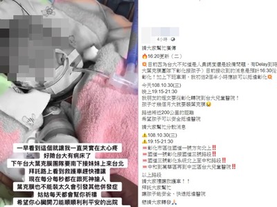 快訊／彰化女嬰急開刀！救護車19：15衝台大兒童醫院…親友淚求讓道