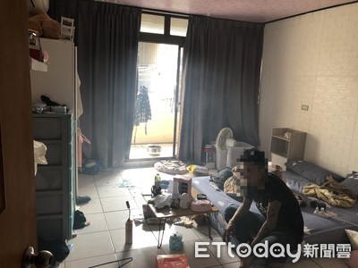 失意男傳訊「不想活」在家燒炭　肌肉猛警「一腳踹開門」搶救