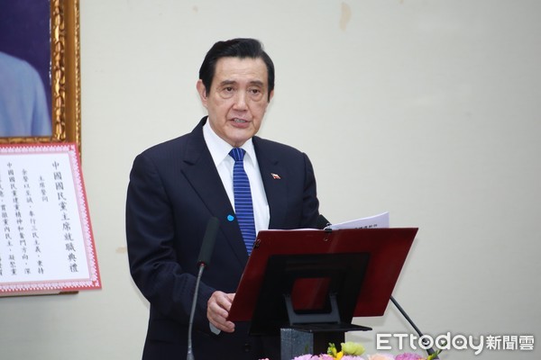 ▲國民黨新任主席江啟臣宣示就職-馬英九（圖／記者周宸亘攝）