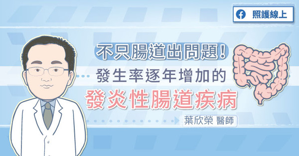 ▲發生率逐年增加的發炎性腸道疾病。（圖／照護線上）