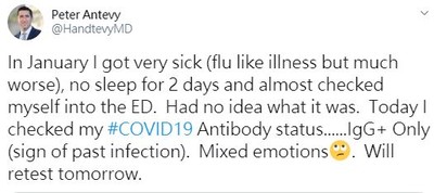 發源地成謎！美醫生1月患流感今測出「新冠抗體」...網友刷爆：我更早