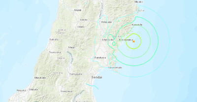 快訊／日本宮城縣外海規模6.4地震　距離岸邊不到50公里