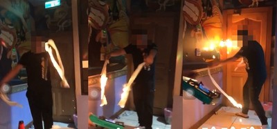 影/KTV大玩火燒衛生紙!友人玩笑「別把這當錢櫃啦」...全網看傻怒轟:白目