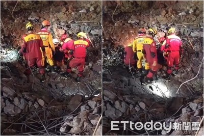 平鎮停車場崩塌遭活埋！警消開挖搜救13hrs…女工清晨尋獲已死亡