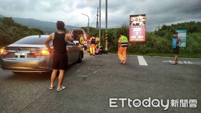 快訊／21歲軍人開Lexus濱海公路碰撞「重機男女」！後座女乘客身亡