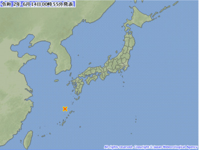 快訊／日本鹿兒島縣發生「規模6.3地震」　震央奄美大島西北海域