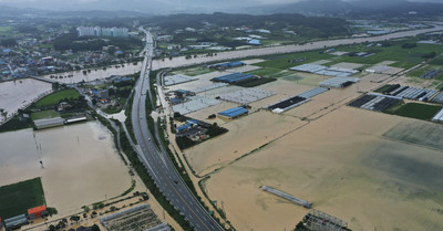南韓中部「致命豪雨」9死8失蹤！　哈格比颱風來亂…雨彈再炸2天