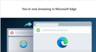 11月起微軟強制IE退休！　部分網址用Edge才能連