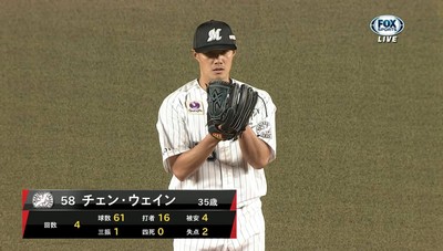 日職／陳偉殷4場26局好投隊友只打2分　監督再度道歉