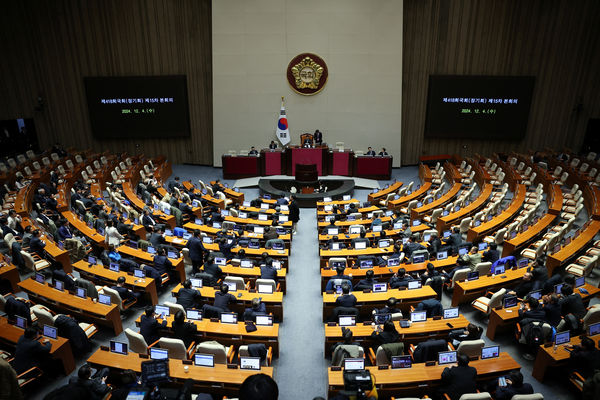 ▲▼南韓總統尹錫悅宣布戒嚴，國會190票全體通過解除戒嚴。（圖／路透）