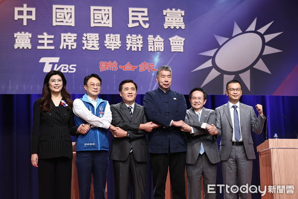 ▲國民黨主席選舉辯論。（圖／記者林敬旻攝）