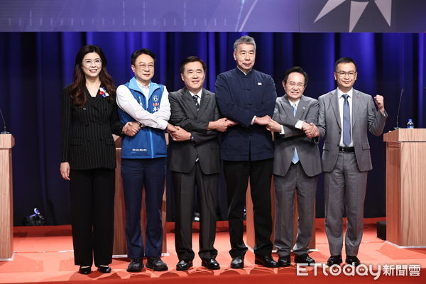 ▲國民黨主席選舉辯論。（圖／記者林敬旻攝）