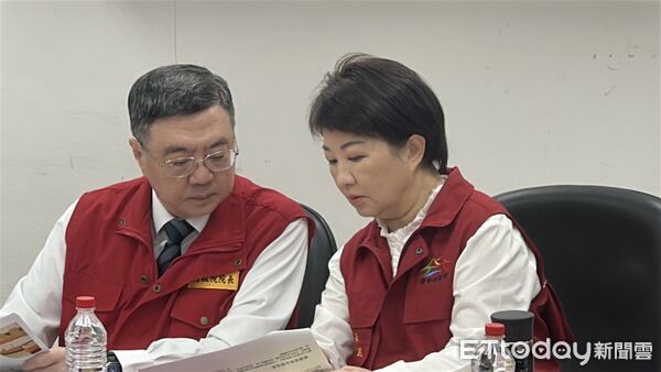 ▲盧秀燕出席非洲豬瘟記者會。（圖／記者許權毅攝）