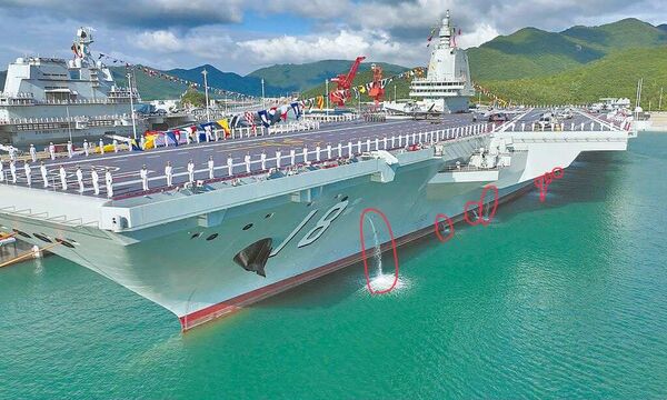 ▲▼解放軍海軍福建艦航母入列。（圖／翻攝自央視）