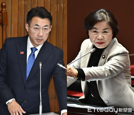 ▲▼江啟臣、楊瓊瓔。（合成圖／記者李毓康攝）