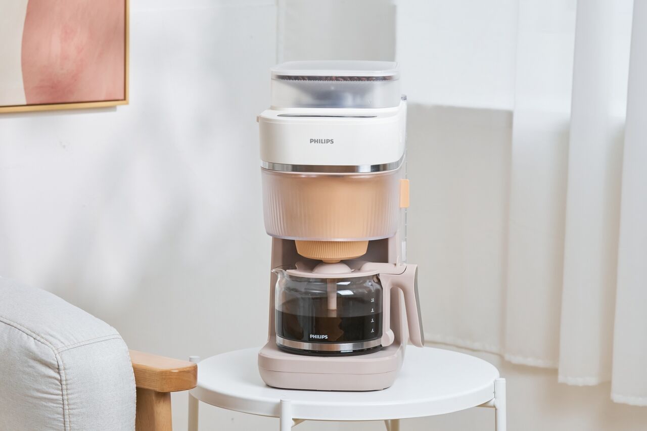 飛利浦珊瑚色「手沖咖啡機」冷萃不用等　義式咖啡機現折3400元